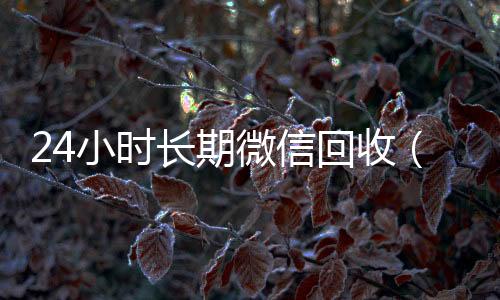 24小时长期微信微信高价回收回收（24小时微信回收平台）